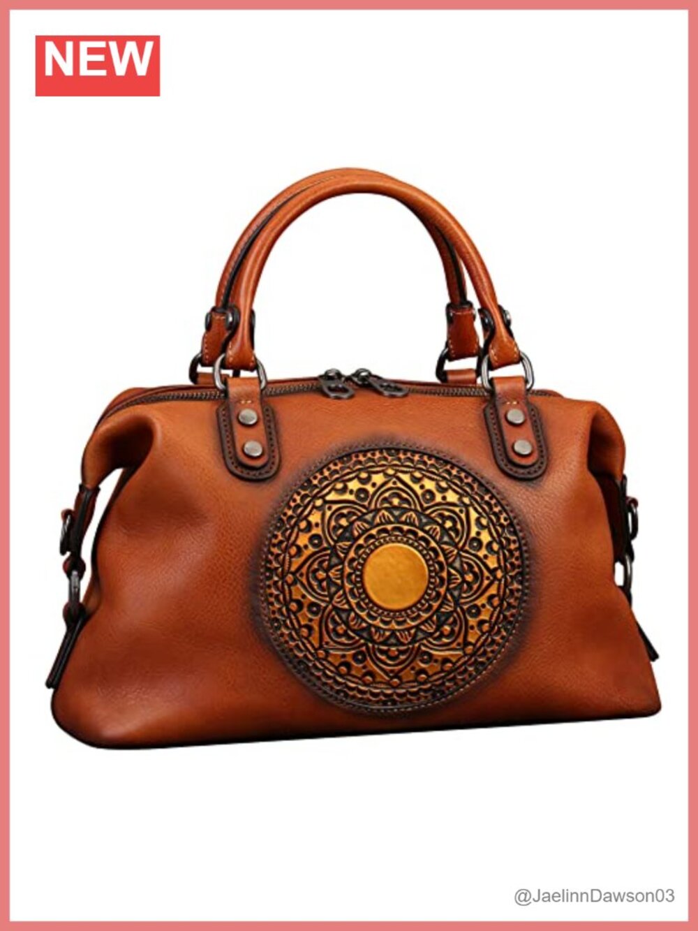 Genuine Leather Crossbody Handbag Satchel Tote for Women Retro Tote